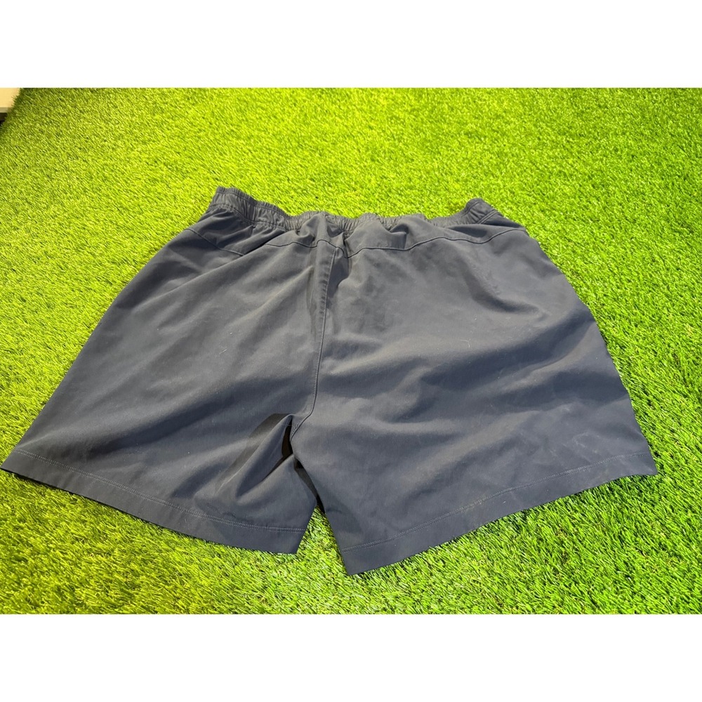 Rhone Navy Blue Athletic Shorts for Men with Drawstring and Side Logo Accent XL - Picture 2 of 5